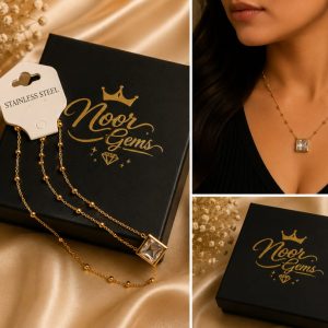 golden crystal luxe necklace ✨💎