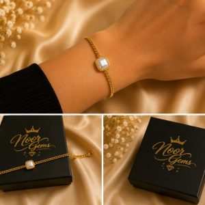 golden pearl luxe bracelet ✨🤍