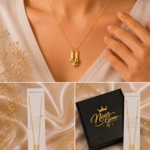 golden duo charm necklace ✨