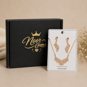 golden feather luxe jewelry set ✨💛