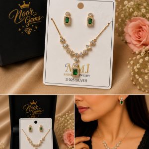 emerald charm luxe set