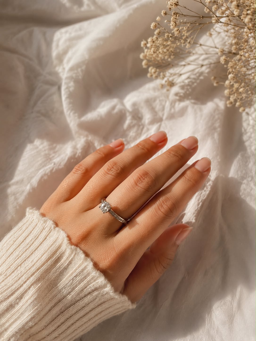 Silver Elegant Solitaire Ring 💍❤️